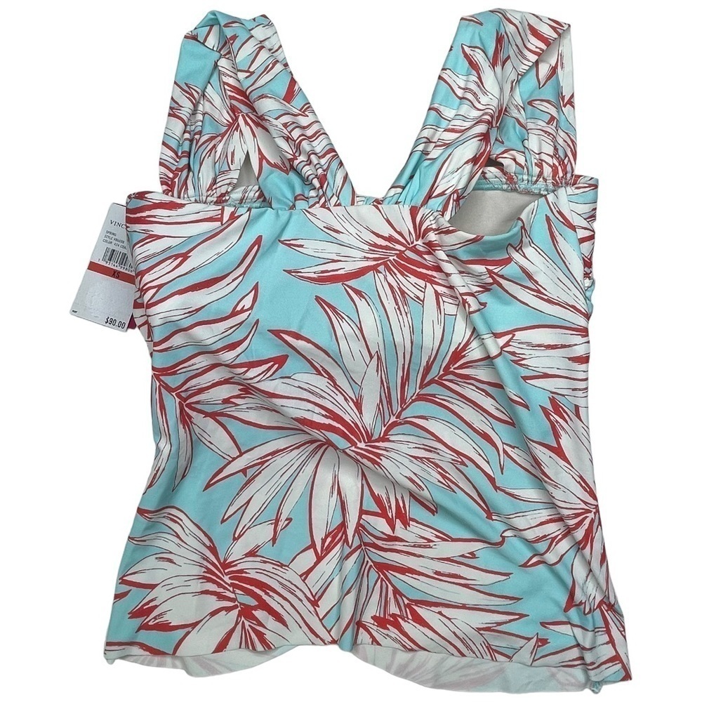Vince Camuto Coastal Blue Draped Womens Tankini Swim Top Size XS - Picture 10 of 10